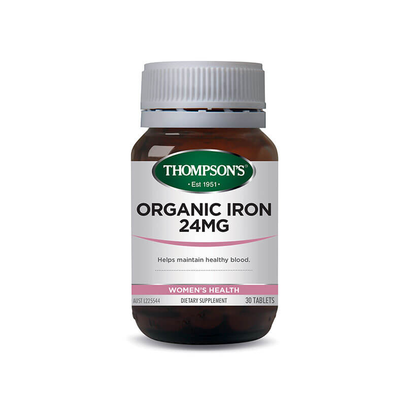 Thompsons Mineral Organic Iron Comp 24mg 30tabs