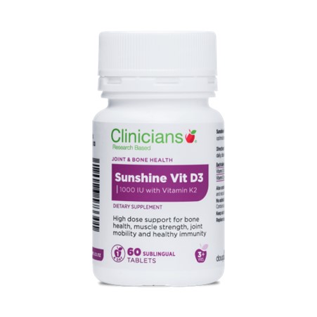 Clinicians Sunshine Vitamin D3 60 Tab