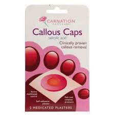 CARNATION Foot Callous Caps 2pk