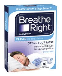 BREATH RIGHT Strips Clear Reg. 10pk
