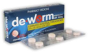DEWORM Orange Flavoured 100mg 2tabs