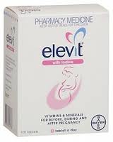 Elevit with Iodine Vitamin Tablets 100