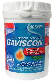 Gaviscon Double Strength Tabs - Peppermint 60