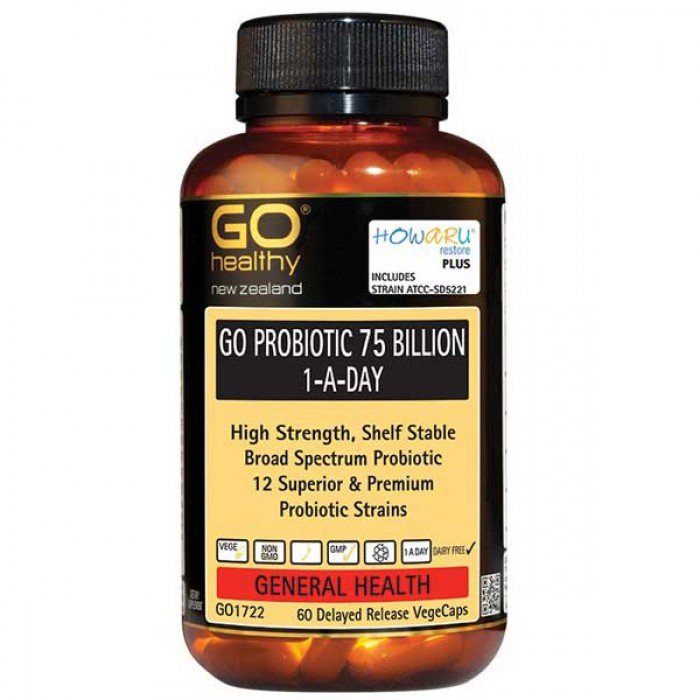 GO Healthy Probiotic 75 Billion 60vcaps