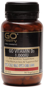 Go Healthy Vitamin D3 1,000iu 90 caps