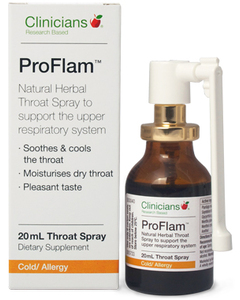 Clinicians ProFlam Throat Spray 20ml